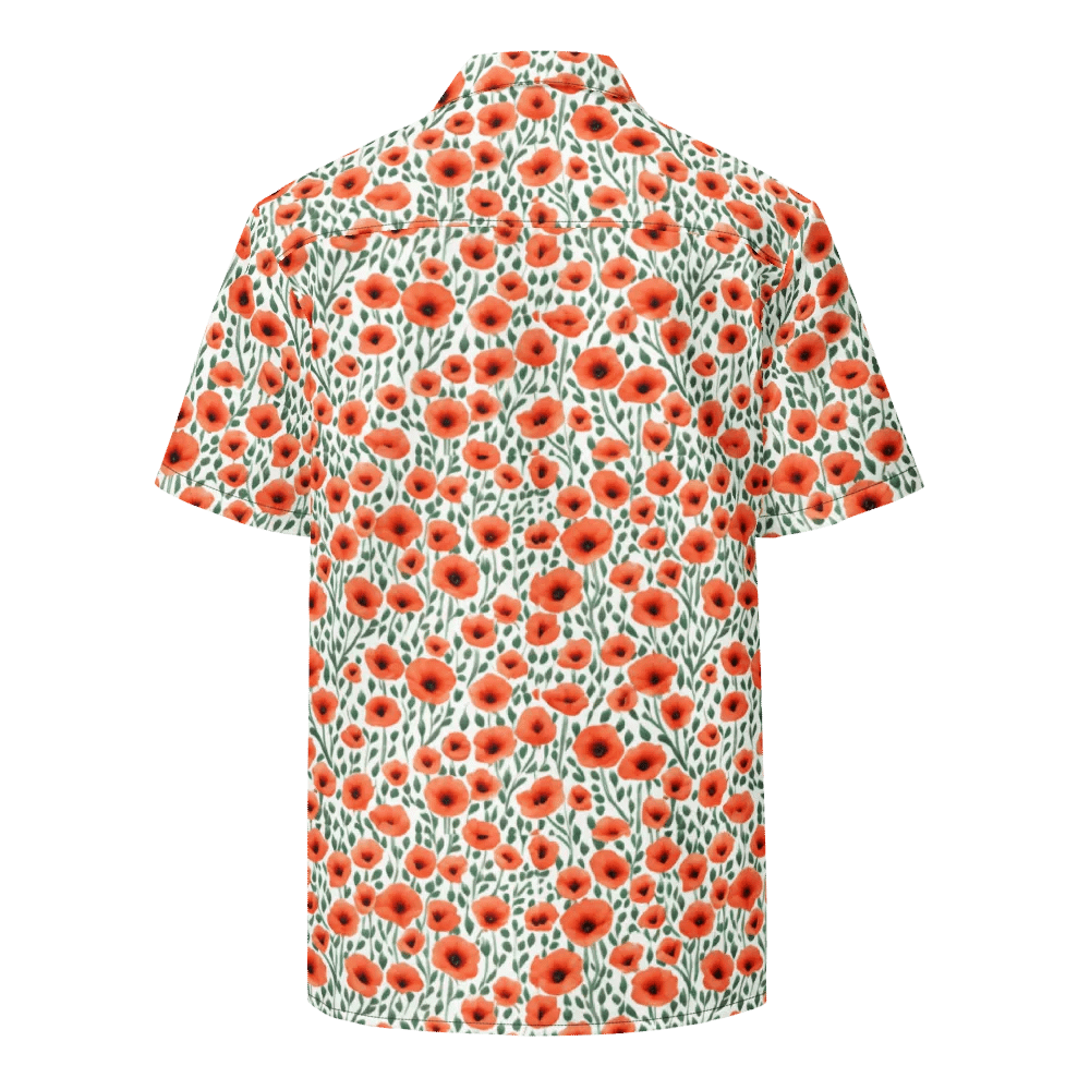 Floral Pattern Poppy Flowers Hawaiian Shirt product image (2)