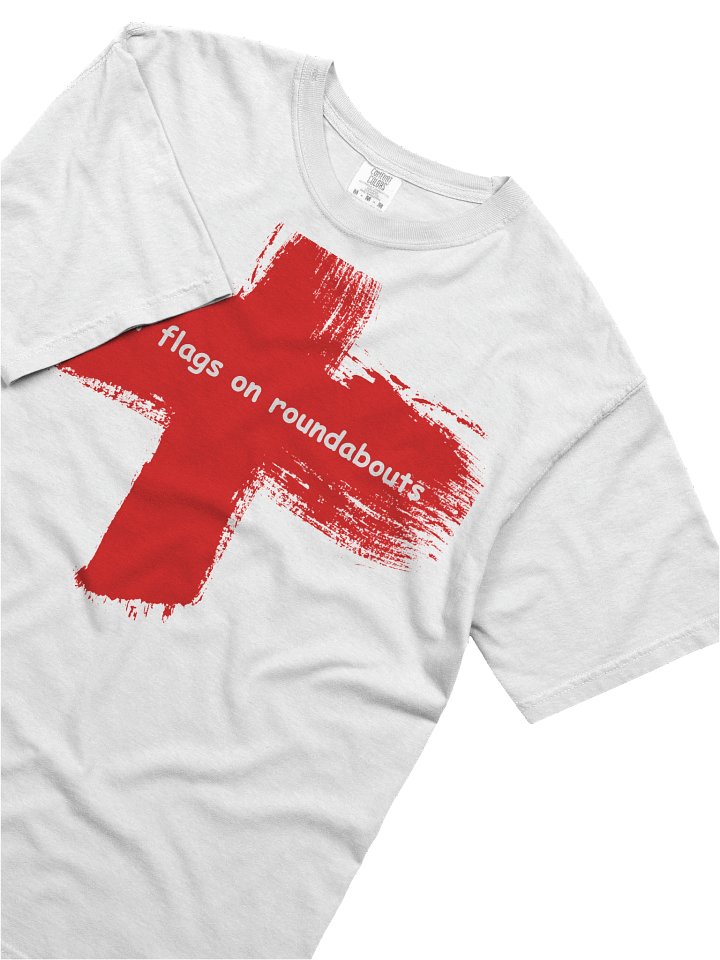 i paint flags on roundabouts | Printed Tee product image (2)
