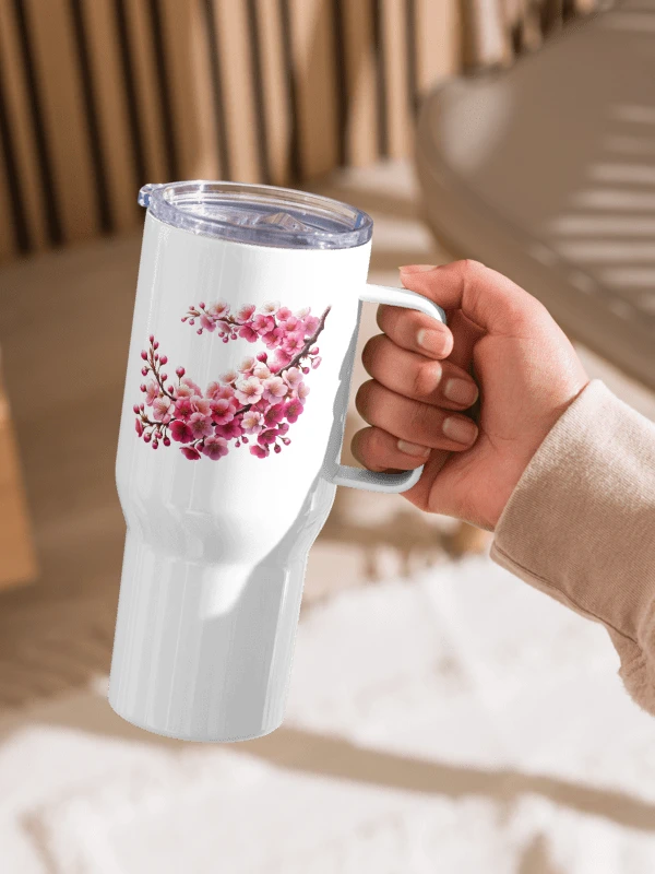 Cherry Blossom - Travel Mug with Handle product image (2)