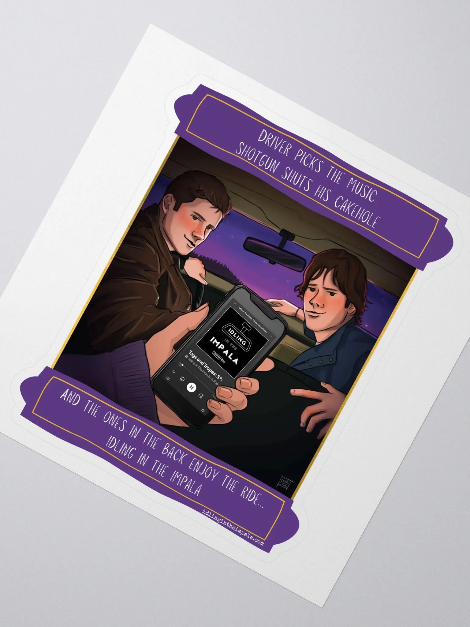 Backseat Sticker - Tags and Tropes product image (2)