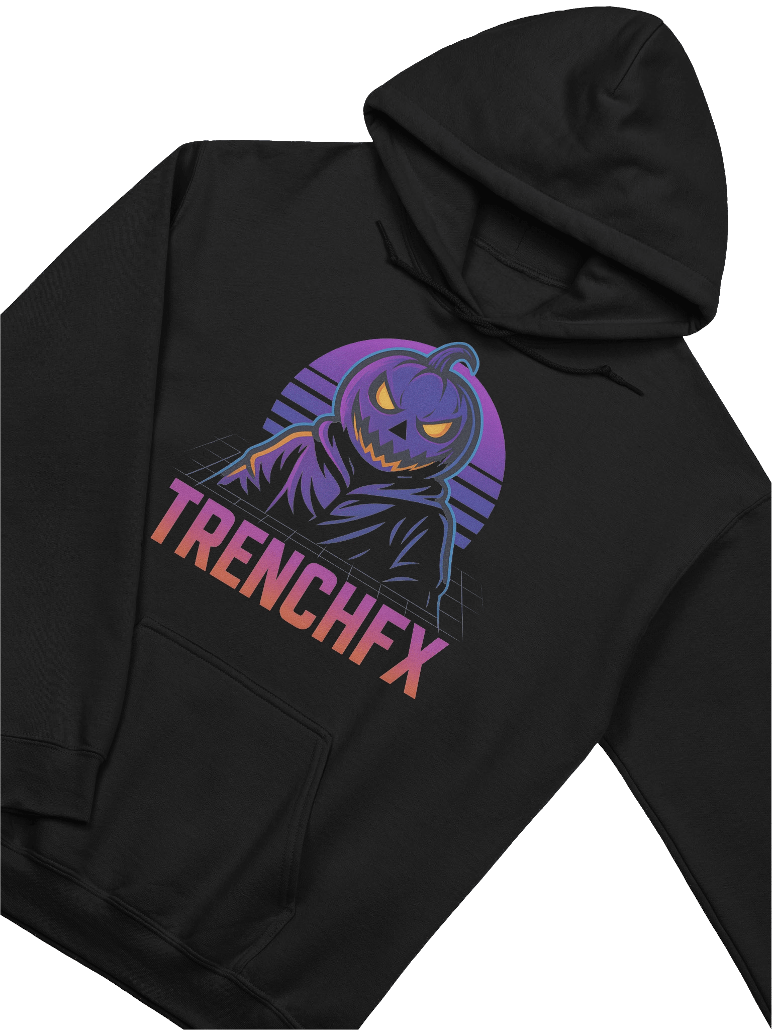 1st Edition TrenchFx Pumpkin Mascot Hoodie "Autumn Night" product image (3)