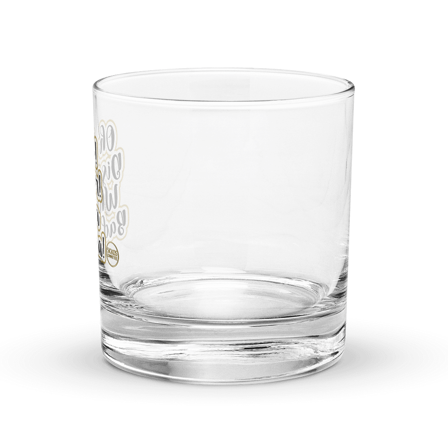 Oh No! Disaster! What a Bad Idea! Rocks Glass product image (2)