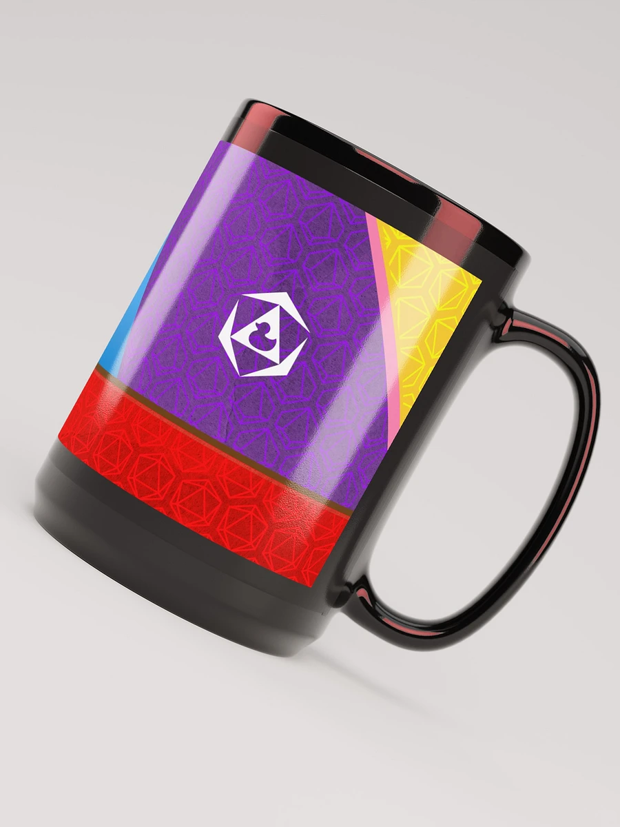 Magnificent PRIDE Pattern - Black Glossy Mug product image (5)