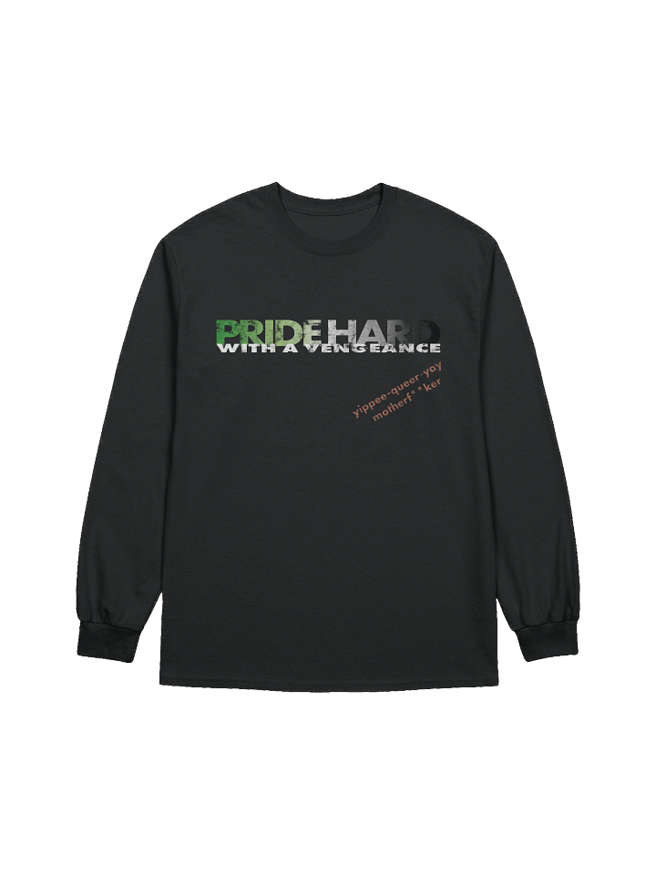 Aromantic "Pride Hard" Long Sleeve Tee product image (1)