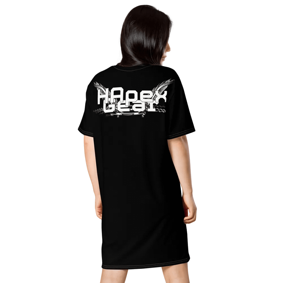 T-Shirt Dress - Black - White HApex Gear White Logo product image (3)