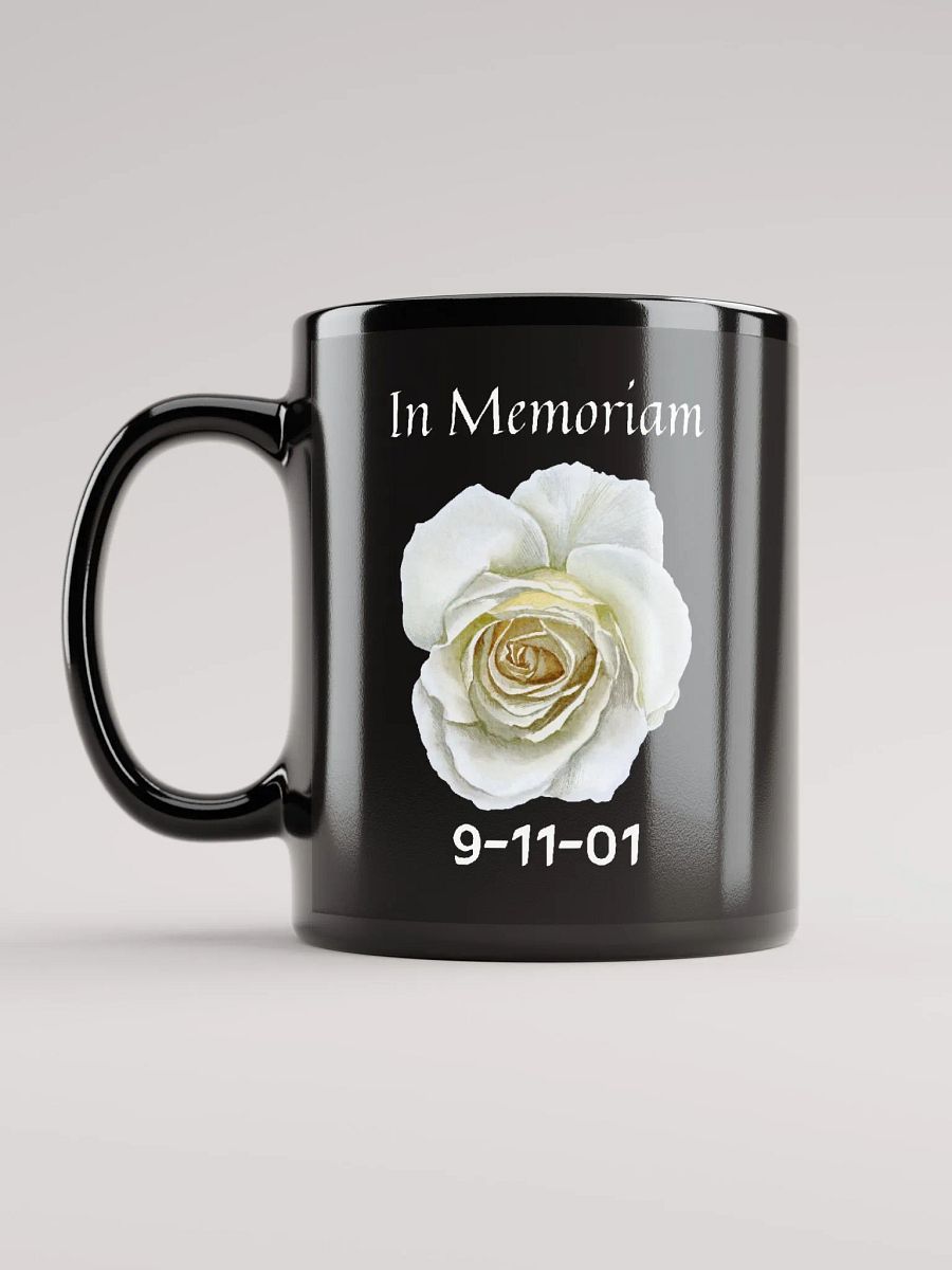 In Memoriam - 9/11 Tribute Glossy Black Mug product image (6)