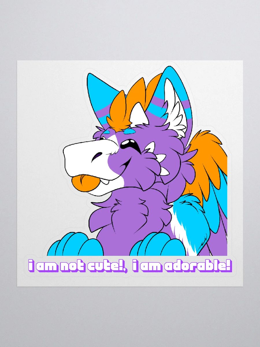Im Not Cute Im Adorable Sticker product image (1)