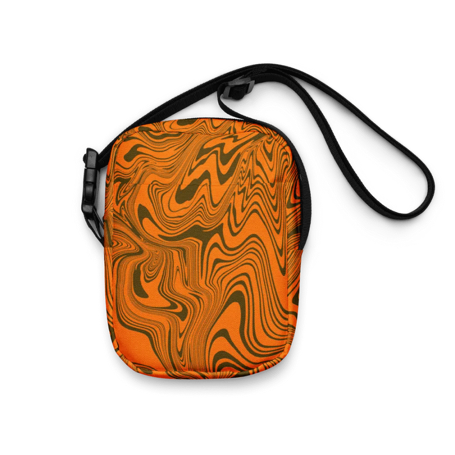 Utility Crossbody Bag - Abstract Orange Swirls product image (11)