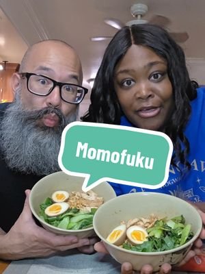 When we eat @Momofuku noodles, we have to dress them up for a fancy meal. We added some homegrown bok choy, grilled chicken, and seasoned eggs to create a gourmet dish out of a simple pack of noodles.  Now Clap, 💚 Misfits and Matcha #misfitsandmatcha #momofukunoodles #foodhacks #homegrownfood #gardeninglife 