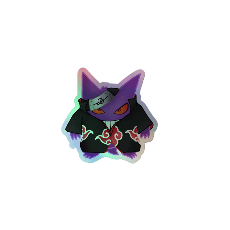 Gengar X Itachi Holographic Sticker product image (1)