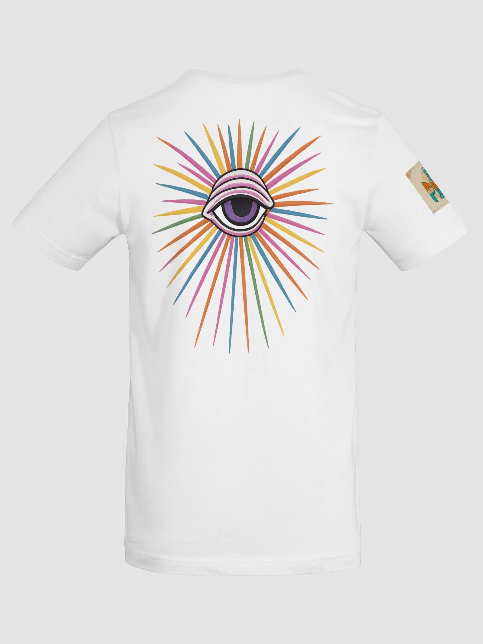 Woman's PWR Radiating Eye White T-Shirt product image (8)