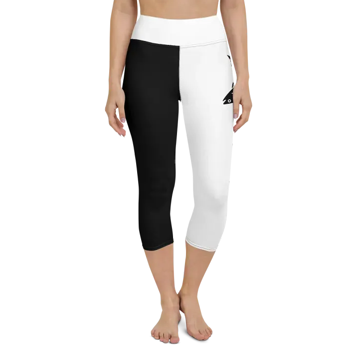 Copy of Fish Flexi Capri Yoga Leggings – 90s Vibes, Ultimate Comfort! product image (1)