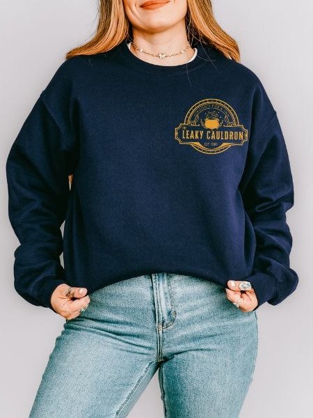 Leaky Cauldron Cozy minimalist Fall Sweatshirt product image (11)
