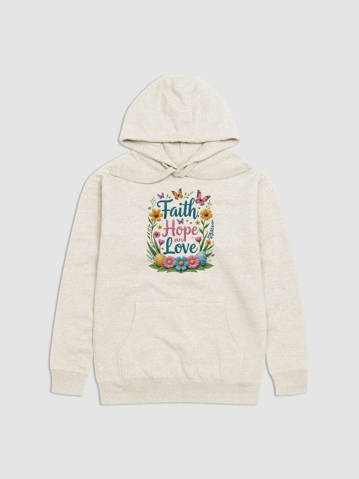 Faith Hope and Love Floral Hoodie product image (2)