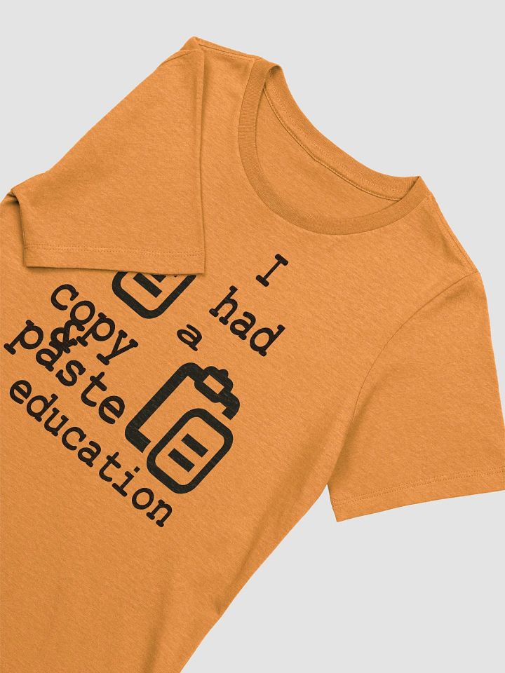 I Had A Copy & Paste Education - Black - Bella+Canvas Women's Supersoft Relaxed-fit T-Shirt product image (1)