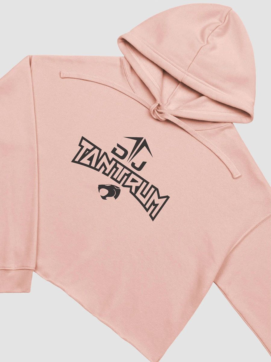 Women's DJ TanTrum Fleece Crop Hoodie (Black Logo) product image (3)