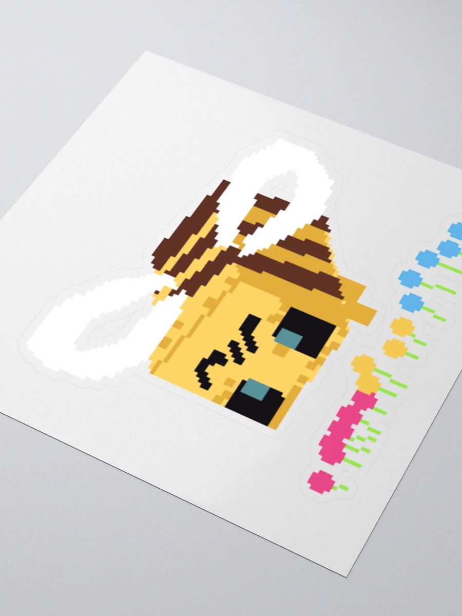 Minecraft bee sticker (pansexual) product image (3)