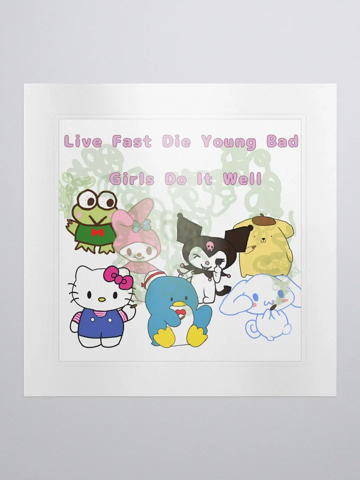 Smoking Sanrio Character Set Sticker product image (1)