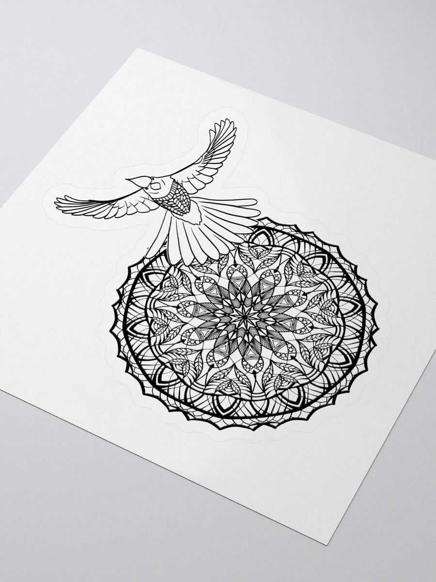 Mandala Bird Kiss Cut Stickers product image (1)