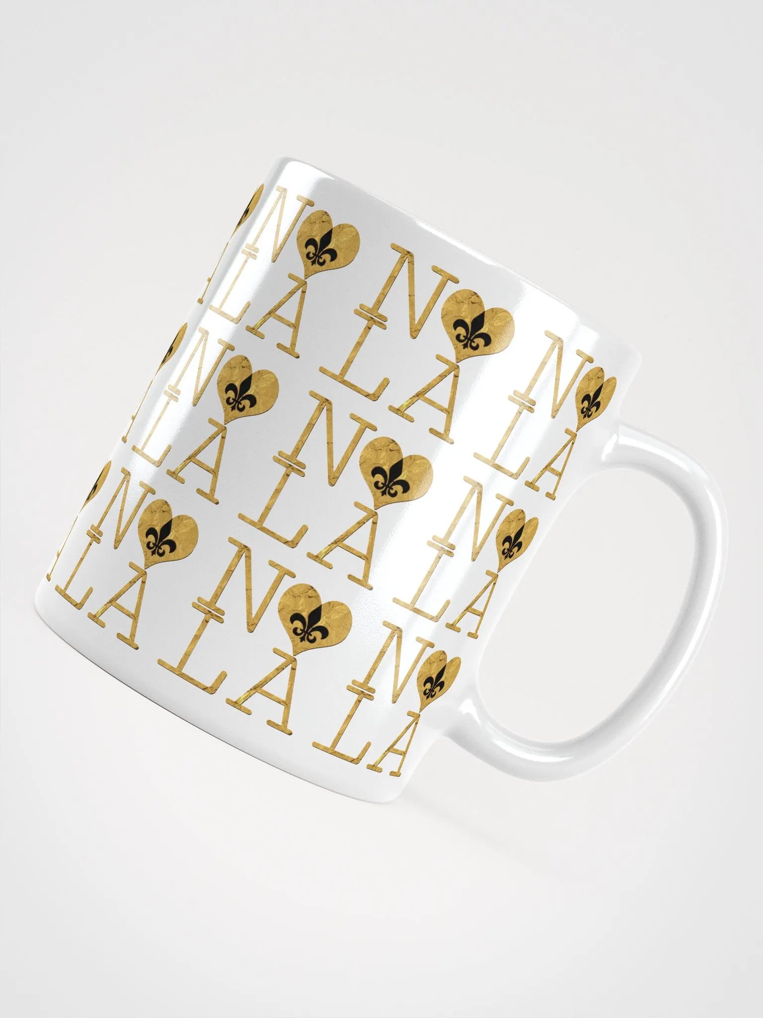 I LOVE NOLA **LEGACY MUG** (FULL GOLD WRAP + FULL INFINITY) product image (11)