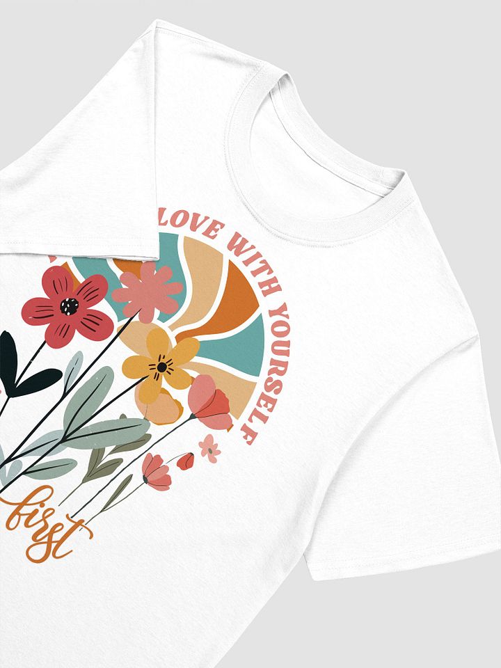 Rainbow Floral Self-Love T-Shirt product image (2)