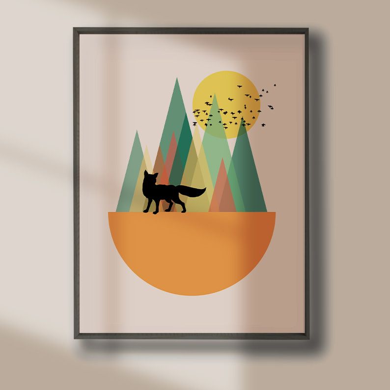 Girl with Birds BOHO Gallery Wall Set of 8 DIGITAL Prints product image (10)