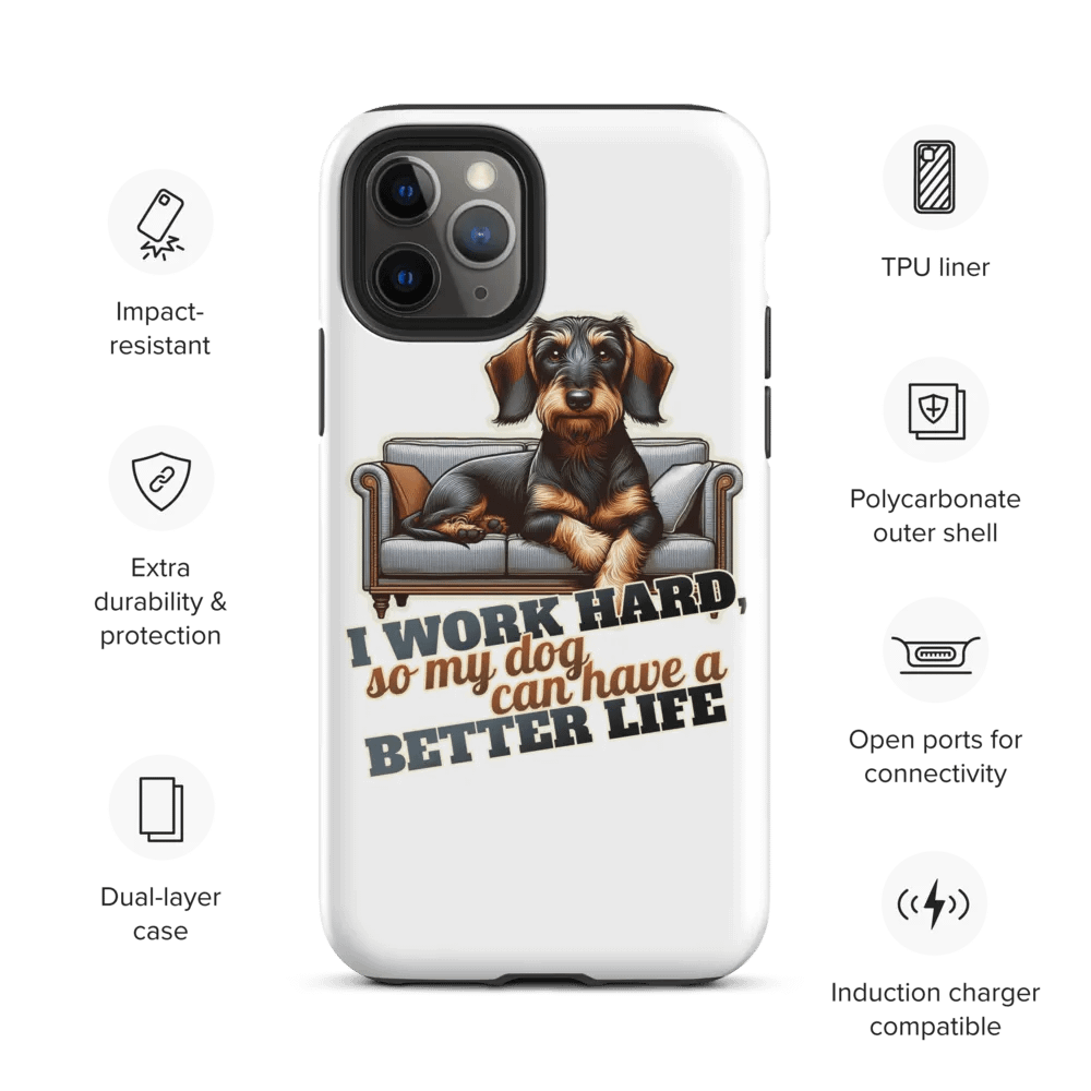 Work Hard – Dachshund - iPhone® Tough Case product image (28)