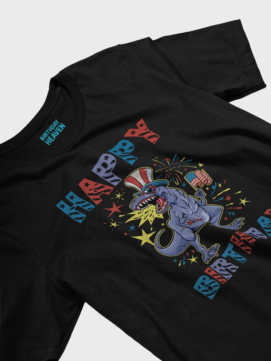 Happy Birthday (USA 4th Of July Dinosaur) T-Shirt product image (14)