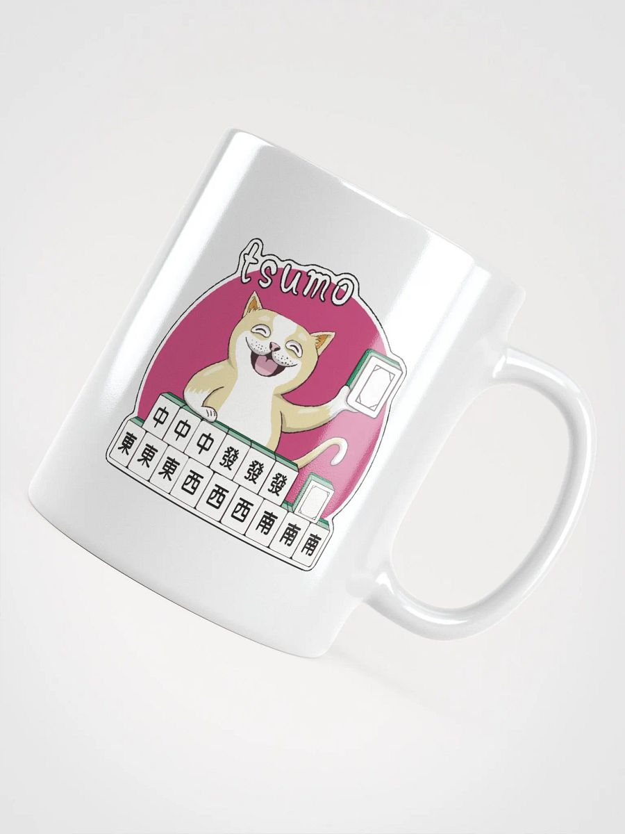 Mahjong cat got tsumo white coffee mug product image (7)