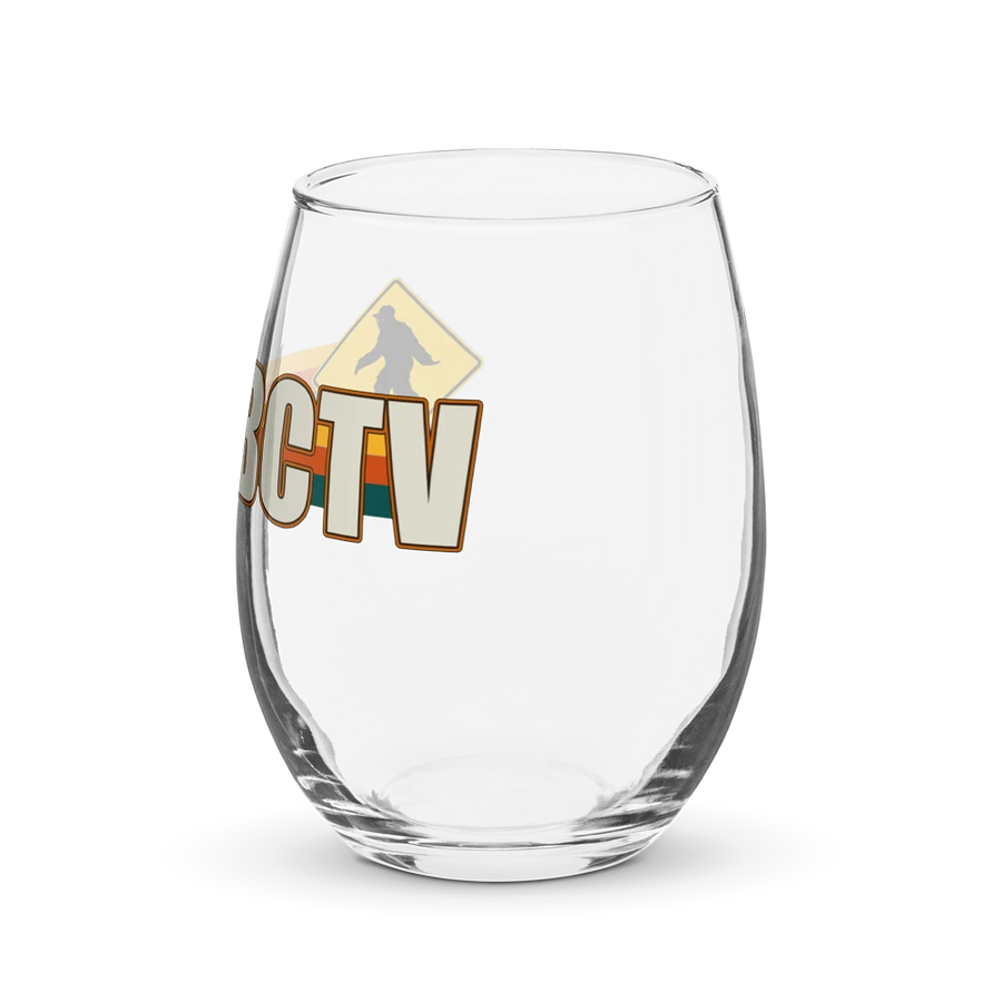 BCTV Oldschool Logo Stemless Wine Glass product image (3)