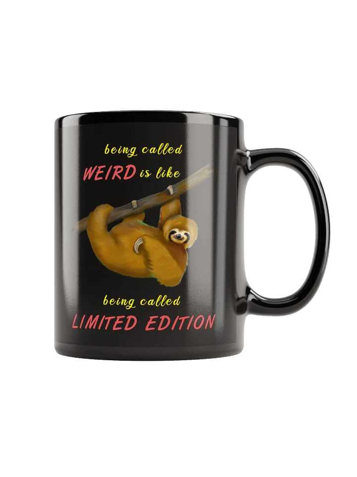 Limited Edition Sloth Black Glossy Mug product image (2)
