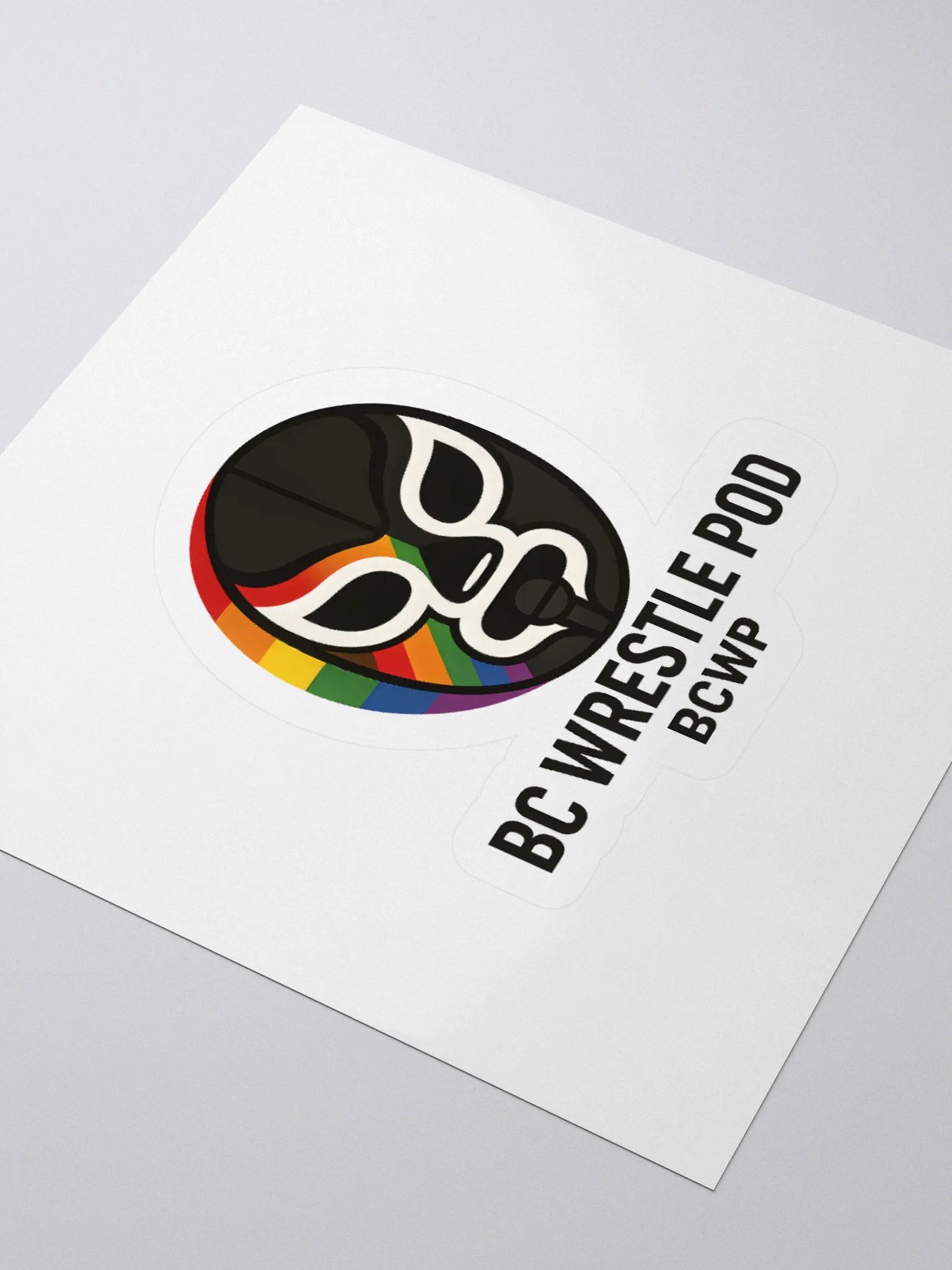 Voices in the Ring: BC Wrestle Pod Logo Sticker product image (8)