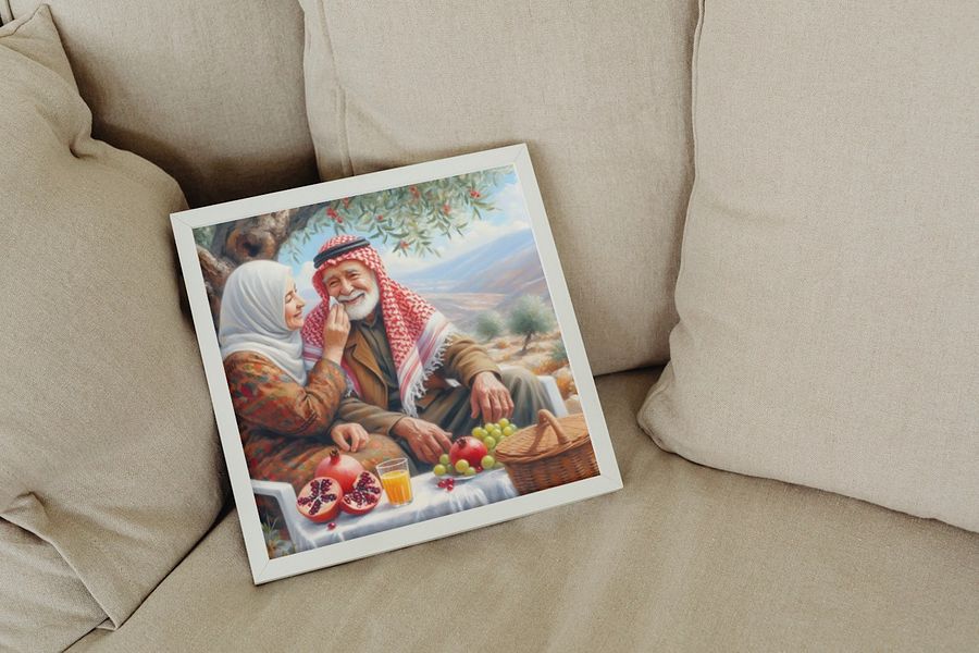 Shades of Peace | Loving Arab Couple Culture Poster product image (4)