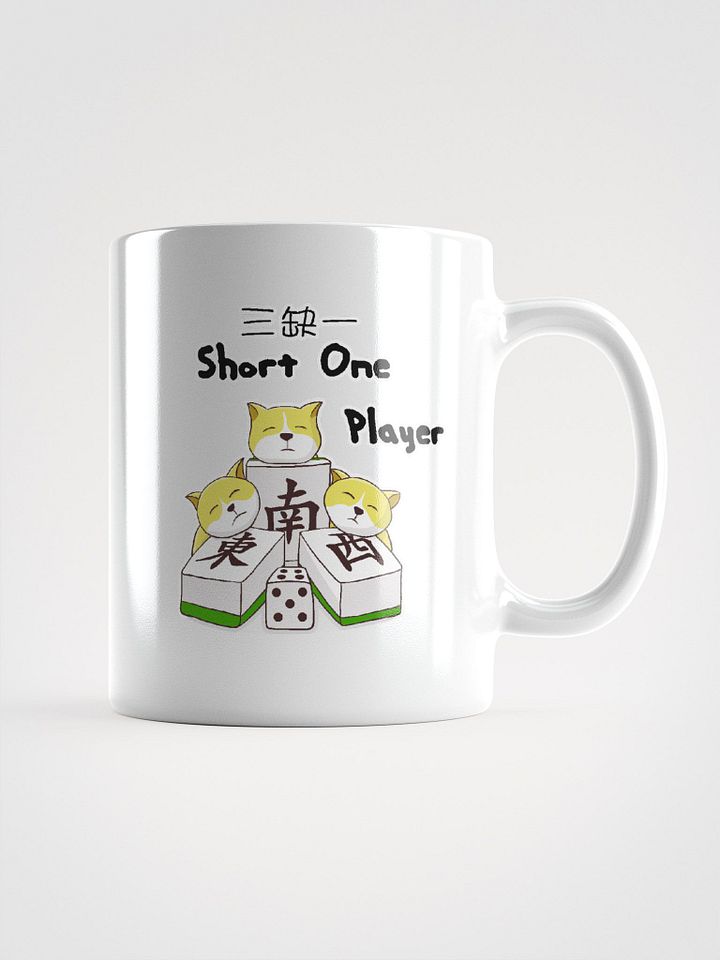 Mahjong short one player white coffee mug product image (1)