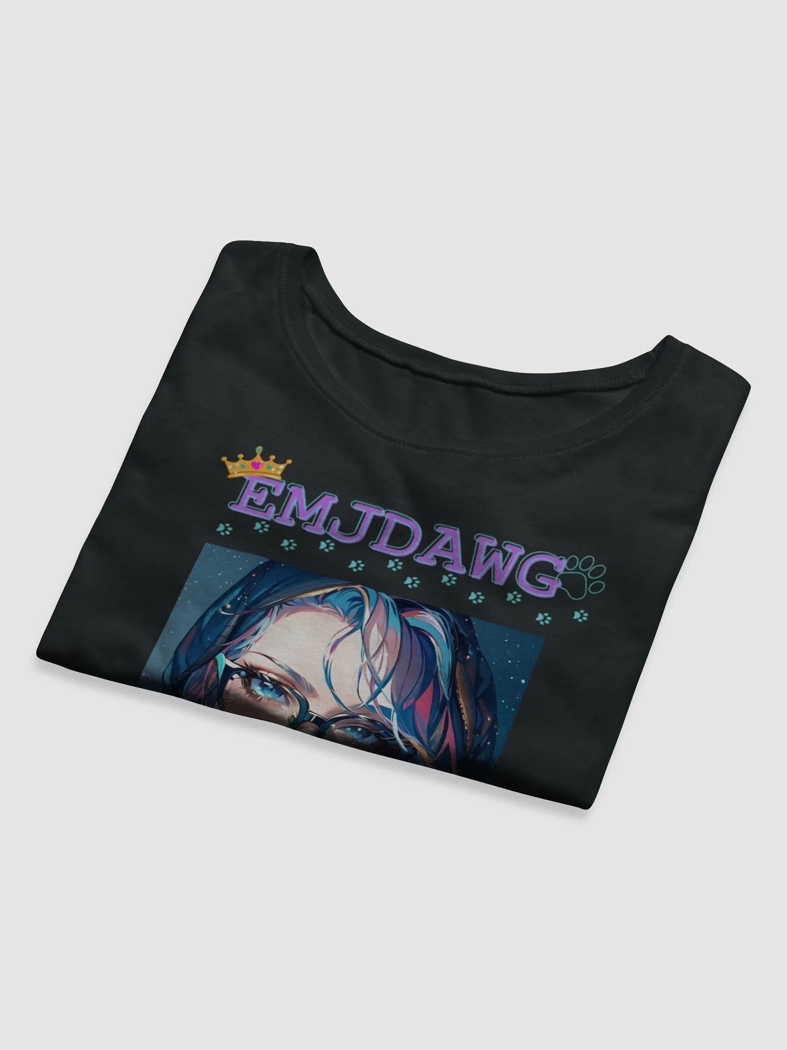EmJDawg Starry FaceOFF Crop Tee (w/Pupper Peekaboo) product image (22)