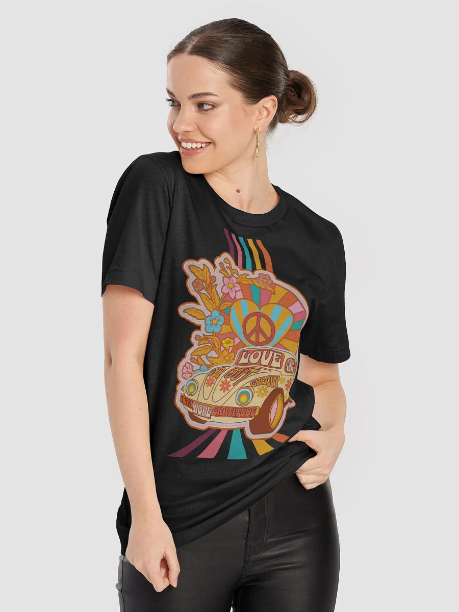 60s groovy car power T-shirt, groove floral retro style Tee product image (8)