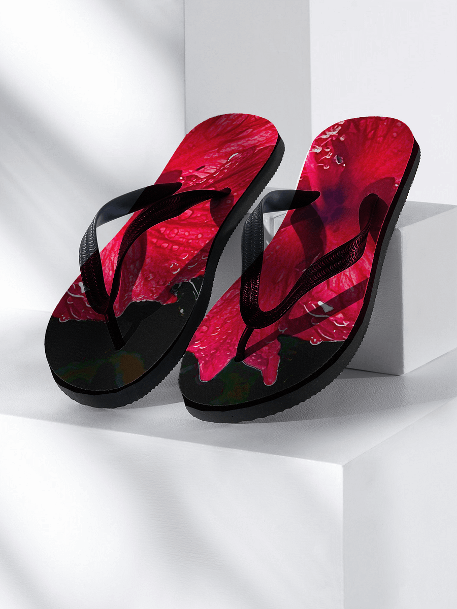 Dewy Hibiscus Custom Flip-Flops product image (1)