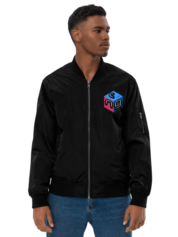 Next Generation Records Premium Recycle Bomber Jacket Cube Logo product image (3)