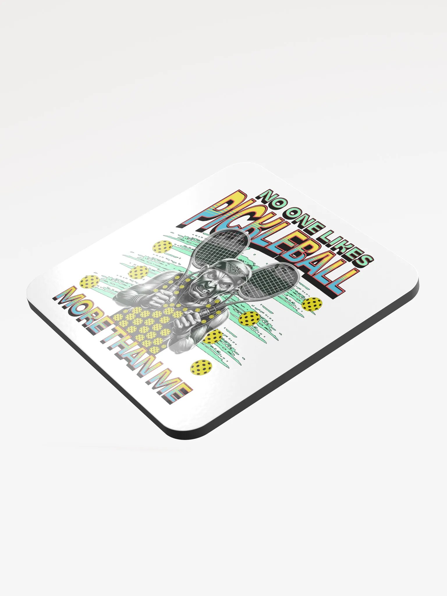 No One Likes Pickleball More Than Me Cork Coaster product image (4)
