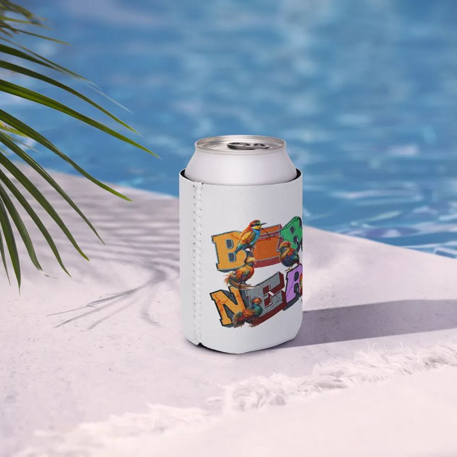 Bird Nerd Colorful Can Cooler product image (7)