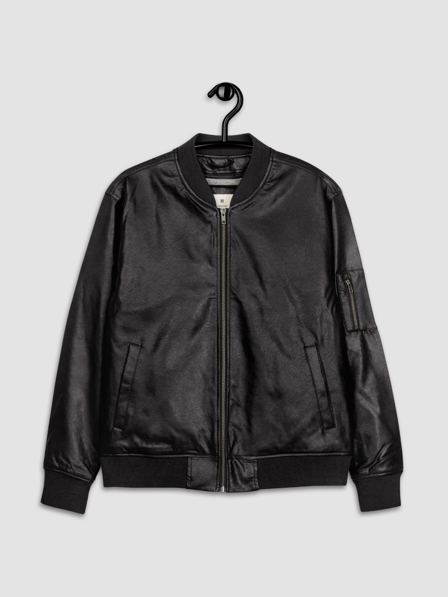 Keisha Out ~ Threadfast Apparel Faux Leather Bomber Jacket product image (5)