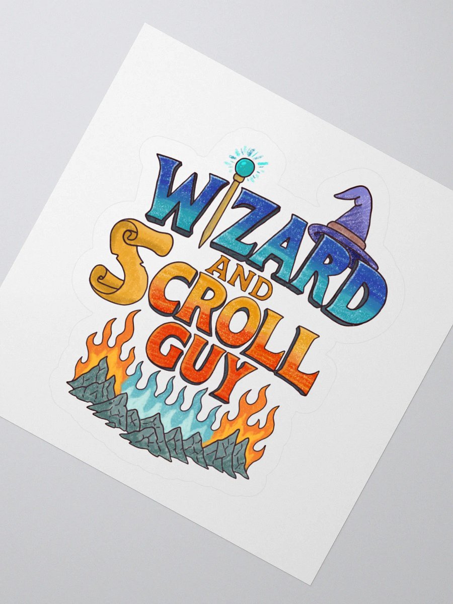 Wizard and Scroll Guy - Logo Sticker product image (6)