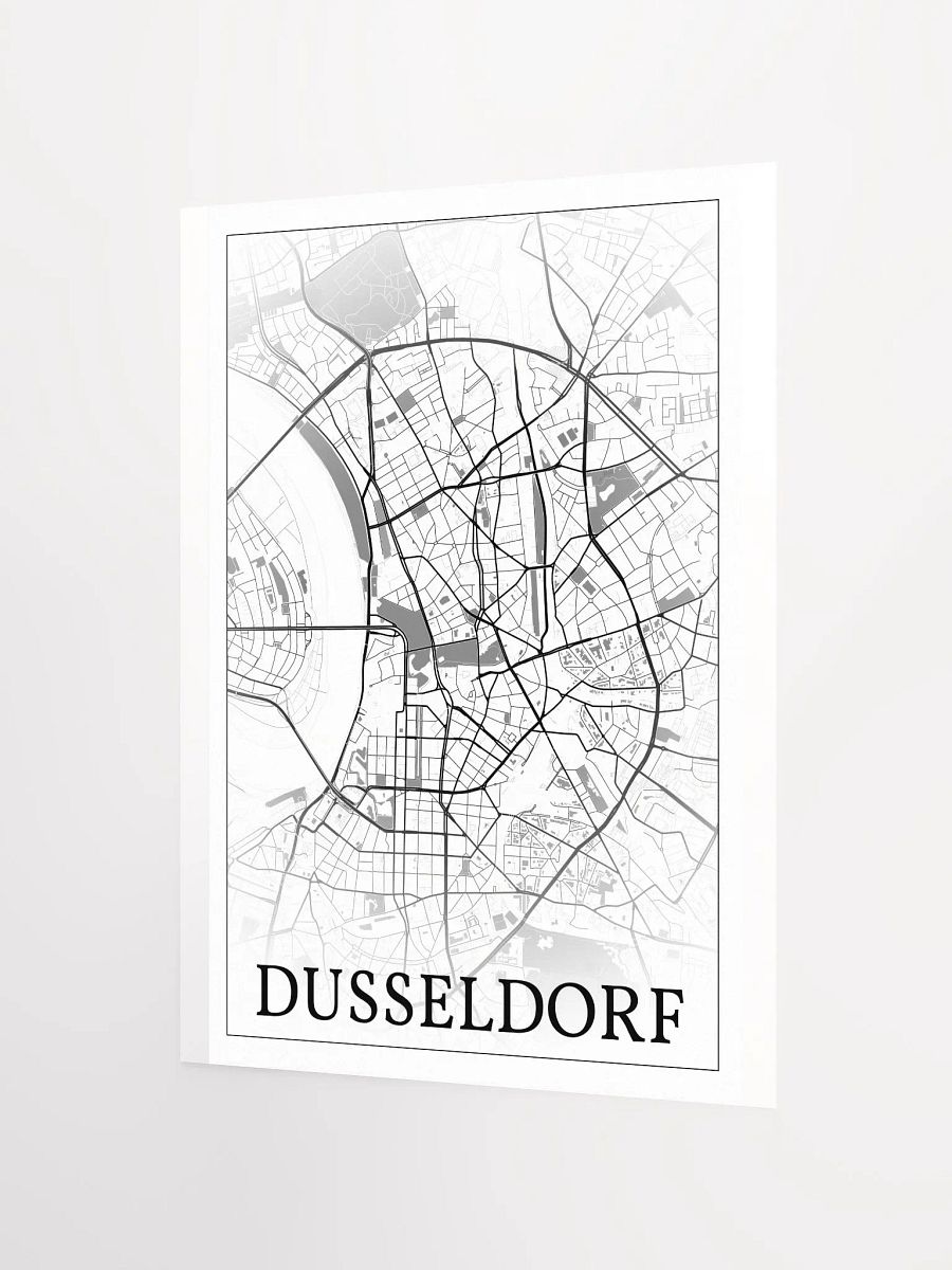 Düsseldorf, Germany, city map print product image (9)