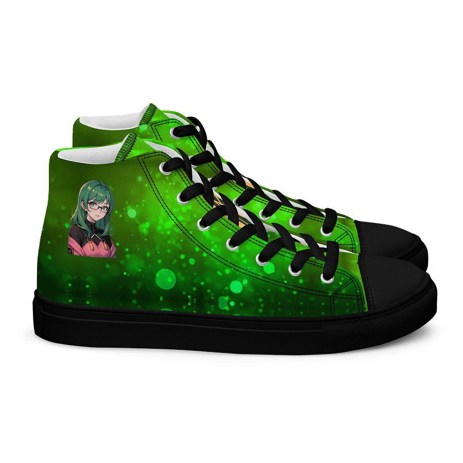 (Green WAIFU) K Women's High Top Canvas Shoes product image (2)