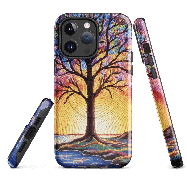 Sunset Tree Mosaic iPhone® Tough Case product image (4)