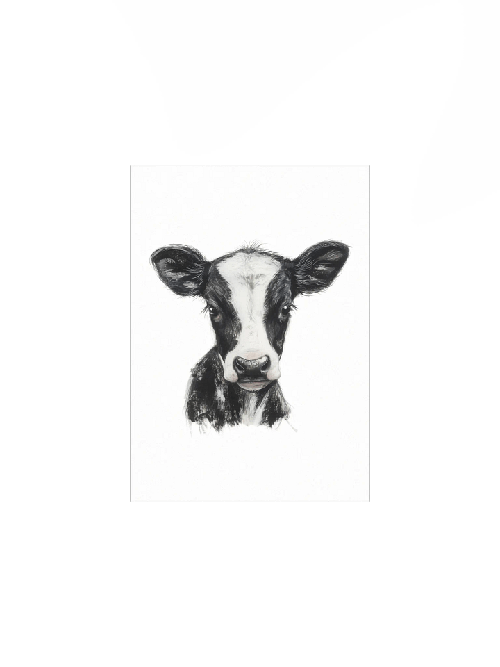 Cute Holstein Cow, Country Nursery Print product image (2)
