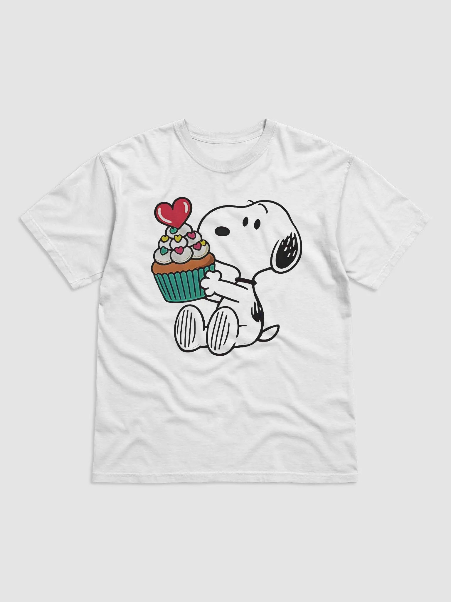 Snoopy Heart Cupcake Shirt product image (2)