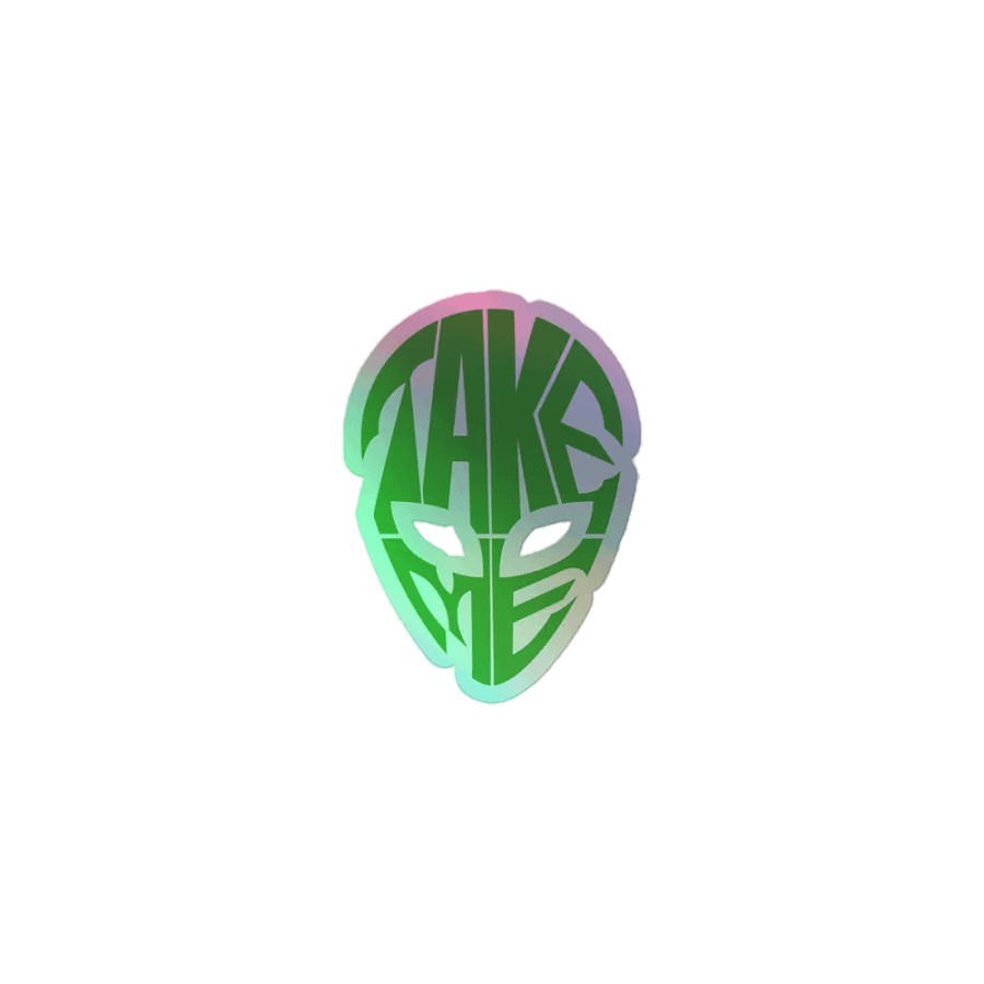 take me to your leader holo sticker product image (2)
