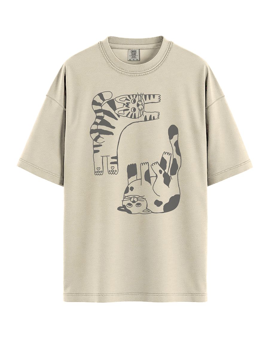 Playful Cat Stretch Tee product image (1)