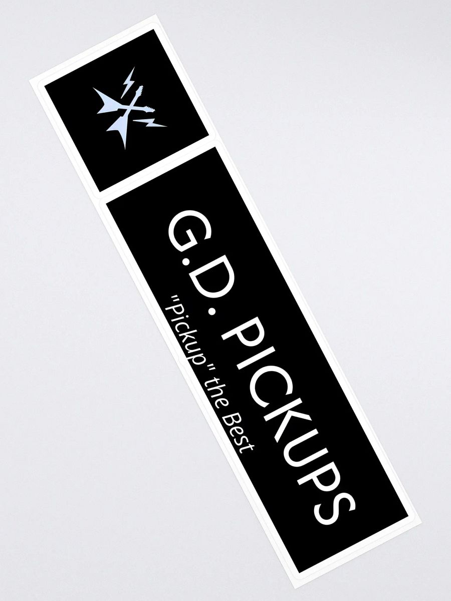 G.D. Pickups Official Logo 15" x 3.75" Sticker product image (2)
